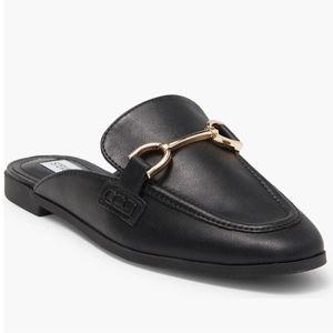 Steve Madden Kordyn Horsebit Mule In Black Leather